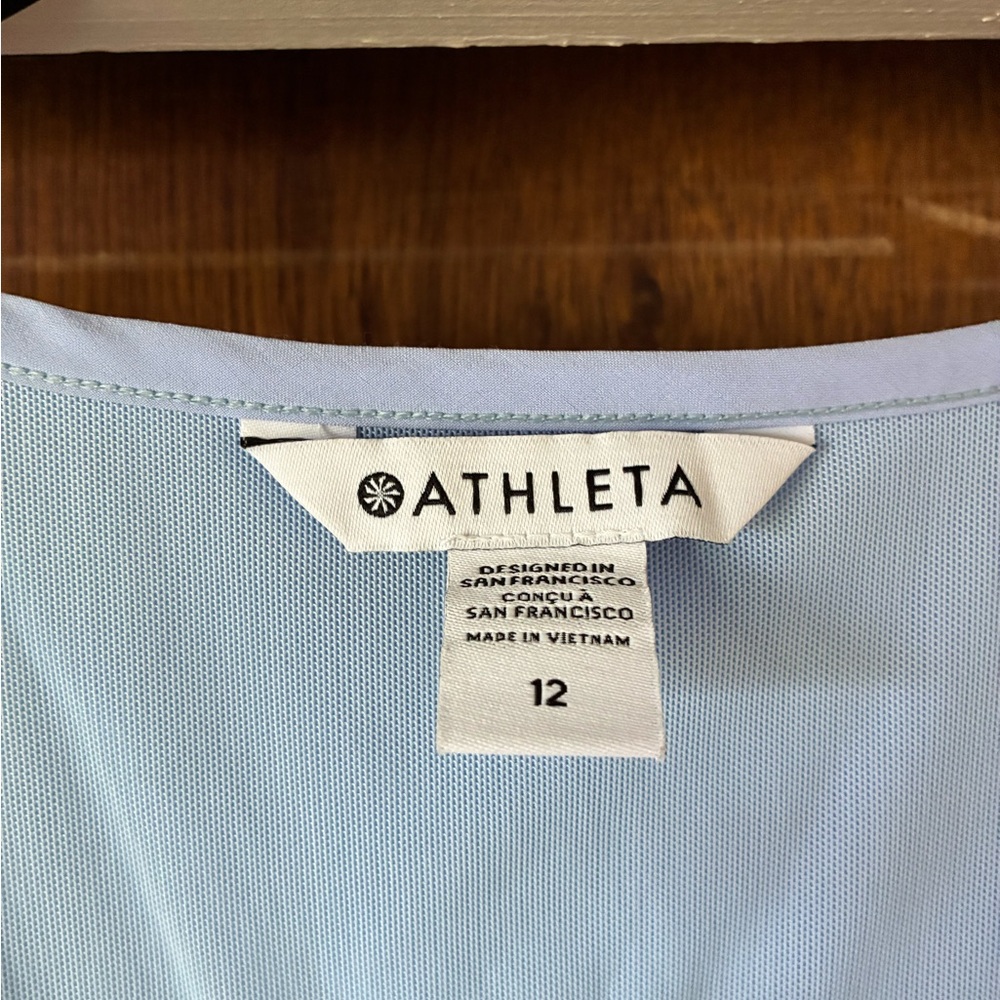 Athleta Expedition Sleeveless Periwinkle Blue Skort Dress - Size 12 - Picture 6 of 8